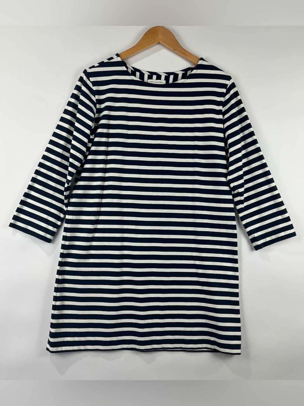 Free Assembly 95% Cotton M Striped Tunic Top